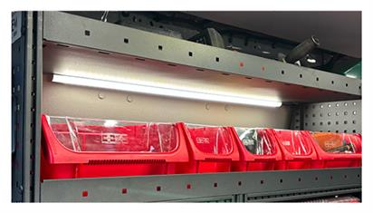 45° Interior Light In Racking